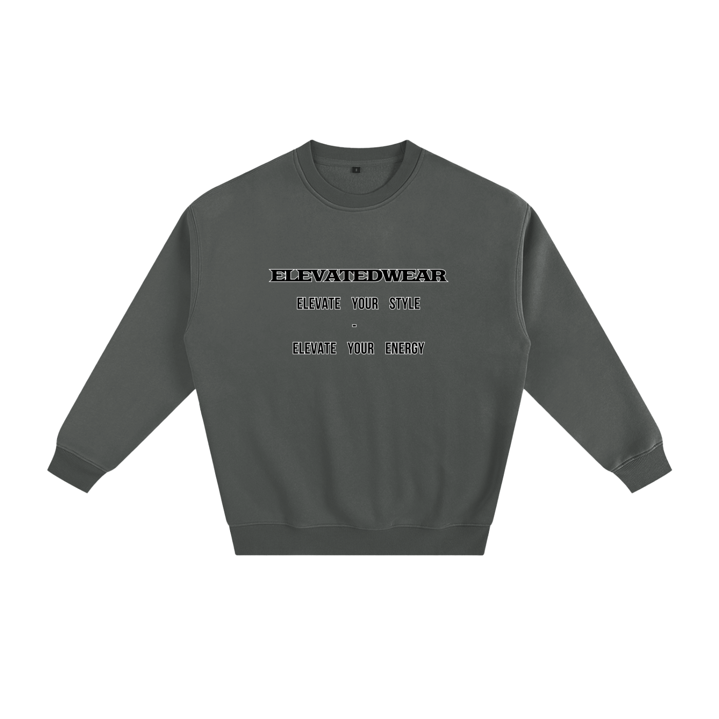 Sweat-shirt ample en polaire avec slogan | ELEVATEDWEAR