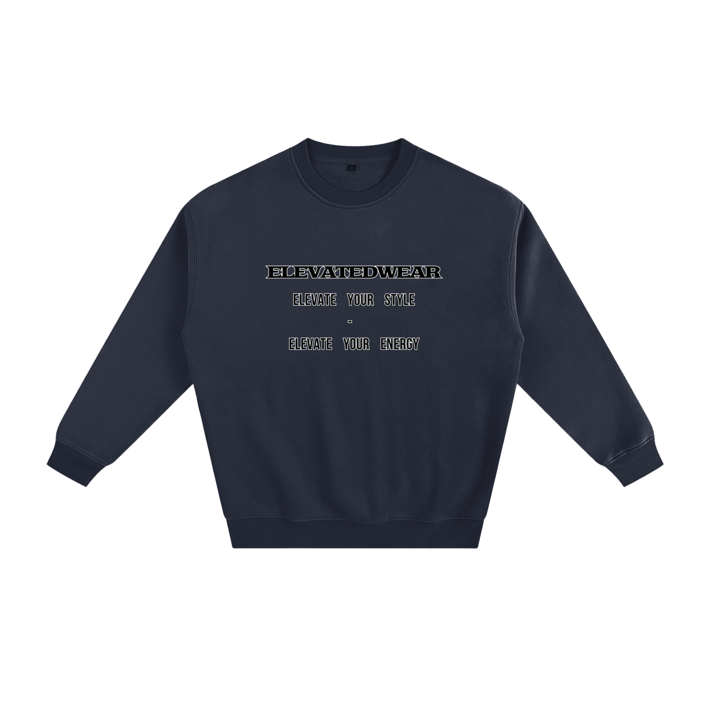 Sweat-shirt ample en polaire avec slogan | ELEVATEDWEAR