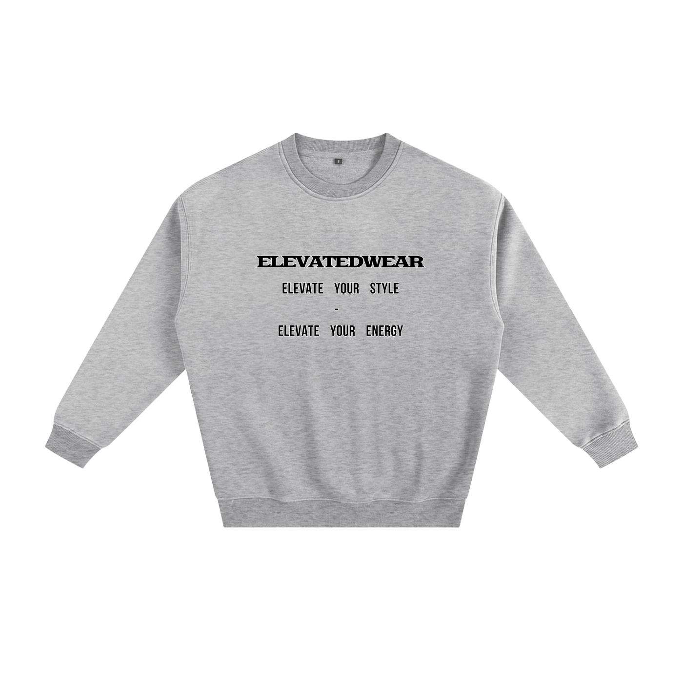 Sweat-shirt ample en polaire avec slogan | ELEVATEDWEAR