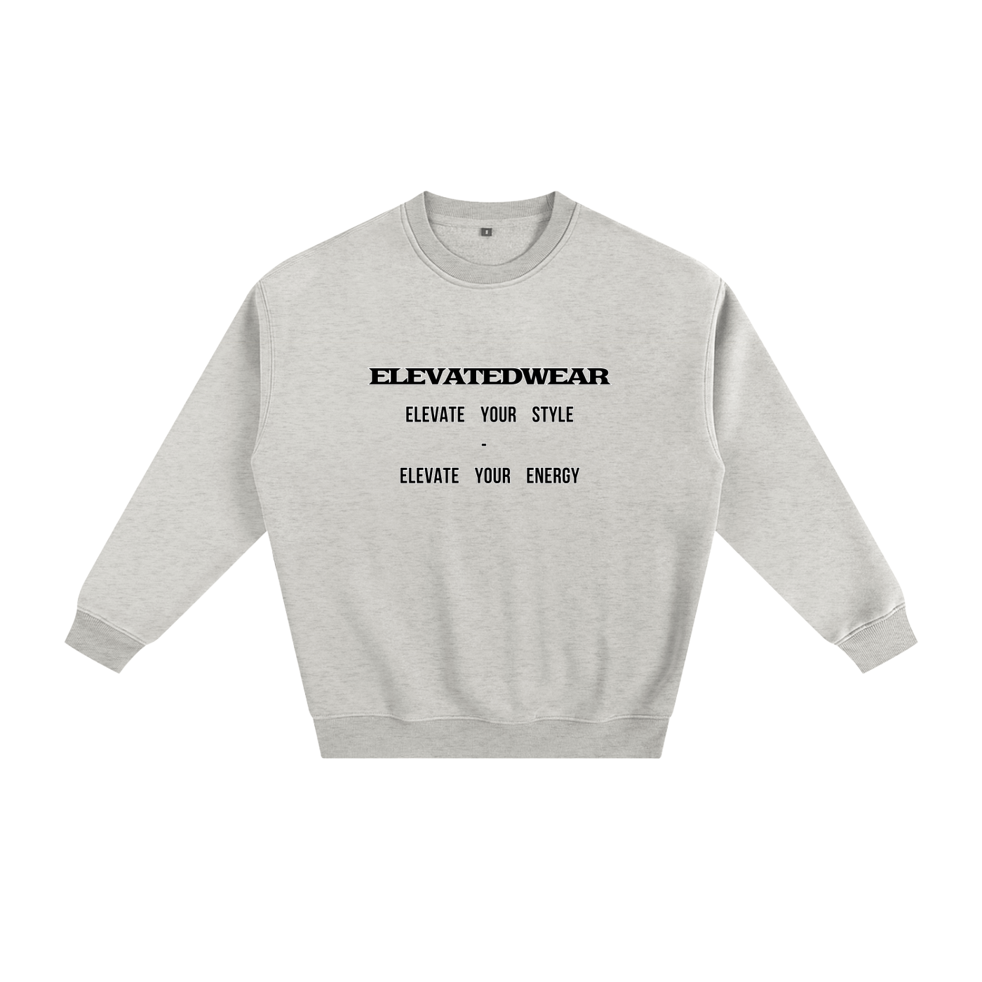 Sweat-shirt ample en polaire avec slogan | ELEVATEDWEAR