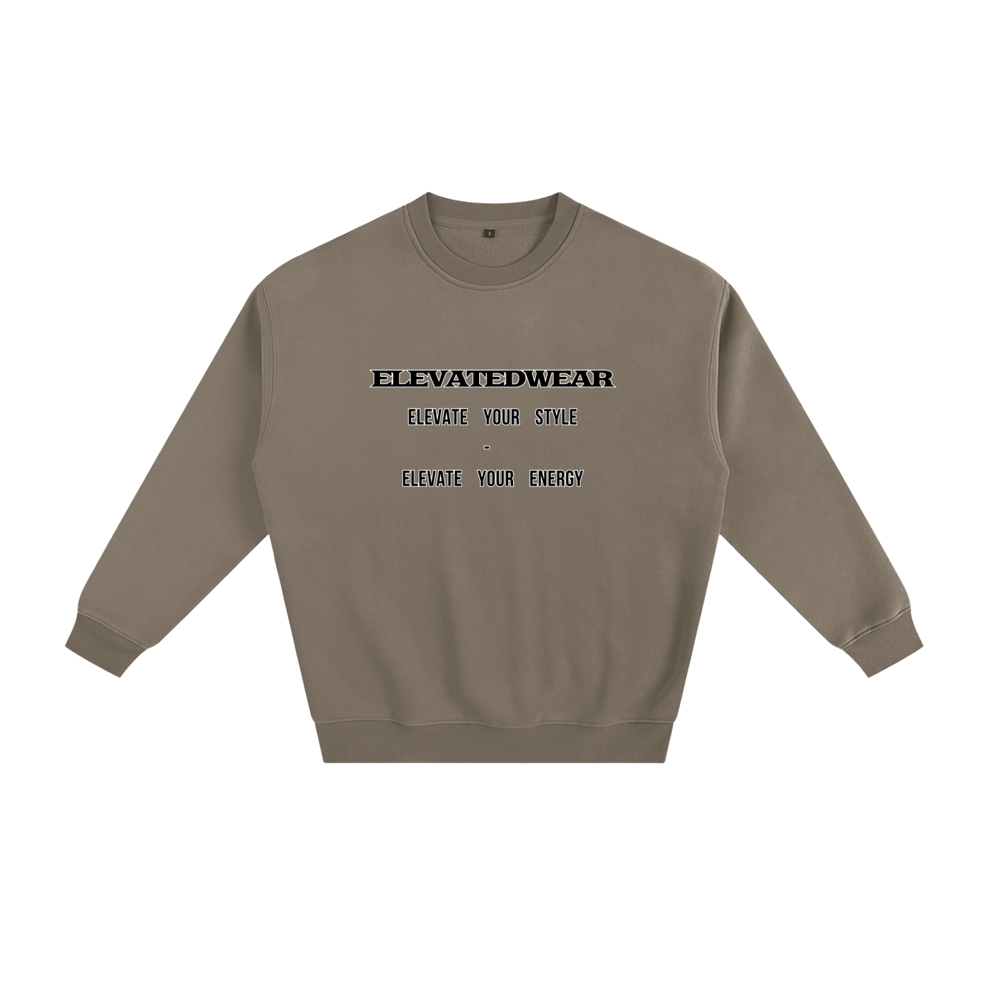 Sweat-shirt ample en polaire avec slogan | ELEVATEDWEAR
