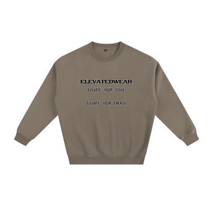 Sweat-shirt ample en polaire avec slogan | ELEVATEDWEAR