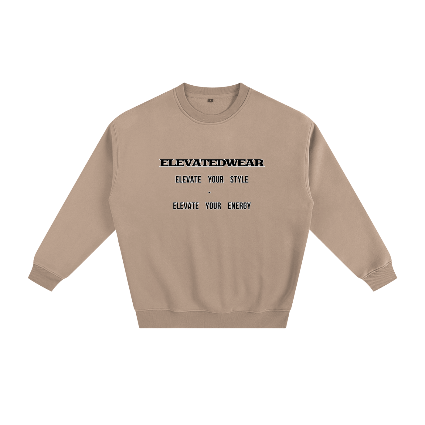 Sweat-shirt ample en polaire avec slogan | ELEVATEDWEAR