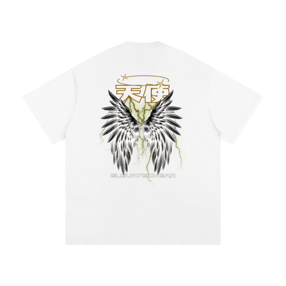 "TENSHI" Golden Heavyweight Loose Fit T-Shirt | ELEVATEDWEAR