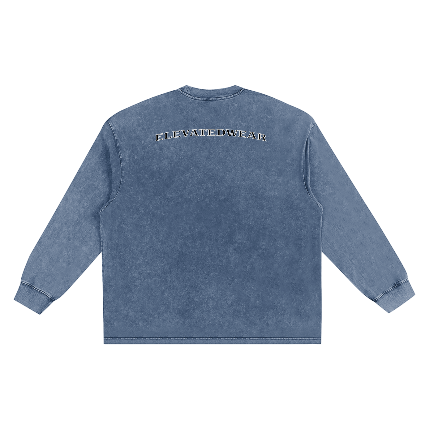 "MMXXV" Snow Washed Oversize Long Sleeve T-shirt | ELEVATEDWEAR