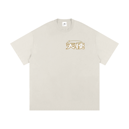 "TENSHI" Golden Heavyweight Loose Fit T-Shirt | ELEVATEDWEAR