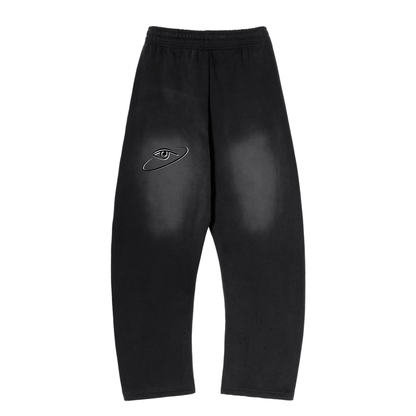 Pantalon Jogger en polaire incurvée dégradé de soleil de qualité supérieure « MMXXV » | ELEVATEDWEAR