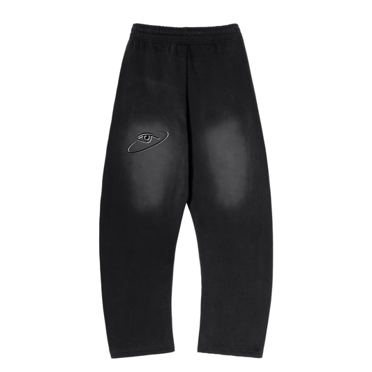 Pantalon Jogger en polaire incurvée dégradé de soleil de qualité supérieure « MMXXV » | ELEVATEDWEAR