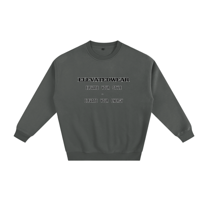 Sweat-shirt ample en polaire avec slogan | ELEVATEDWEAR