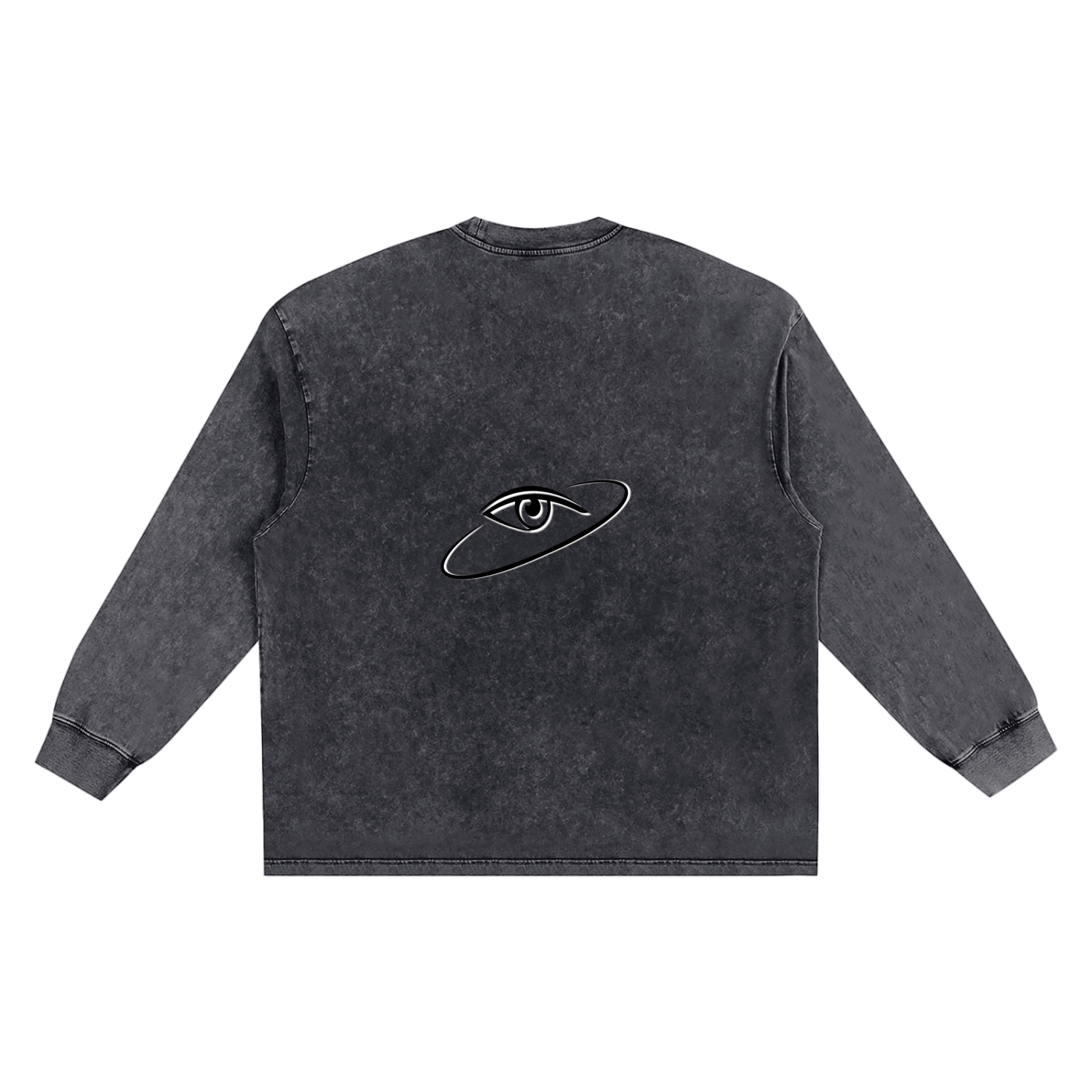 T-shirt oversize à manches longues « MMXXV » délavé à la neige | ELEVATEDWEAR