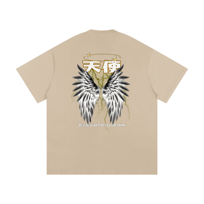 "TENSHI" Golden Heavyweight Loose Fit T-Shirt | ELEVATEDWEAR