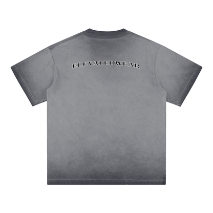 "MMXXV" Reverse Dyed Loose Cotton T-Shirt | ELEVATEDWEAR