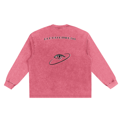 "MMXXV" Snow Washed Frayed Edge T-Shirt | ELEVATEDWEAR