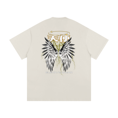 "TENSHI" Golden Heavyweight Loose Fit T-Shirt | ELEVATEDWEAR