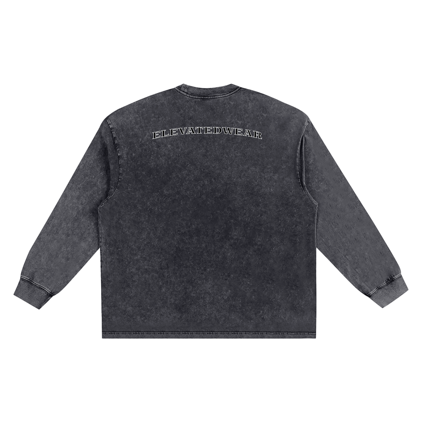 "MMXXV" Snow Washed Oversize Long Sleeve T-shirt | ELEVATEDWEAR