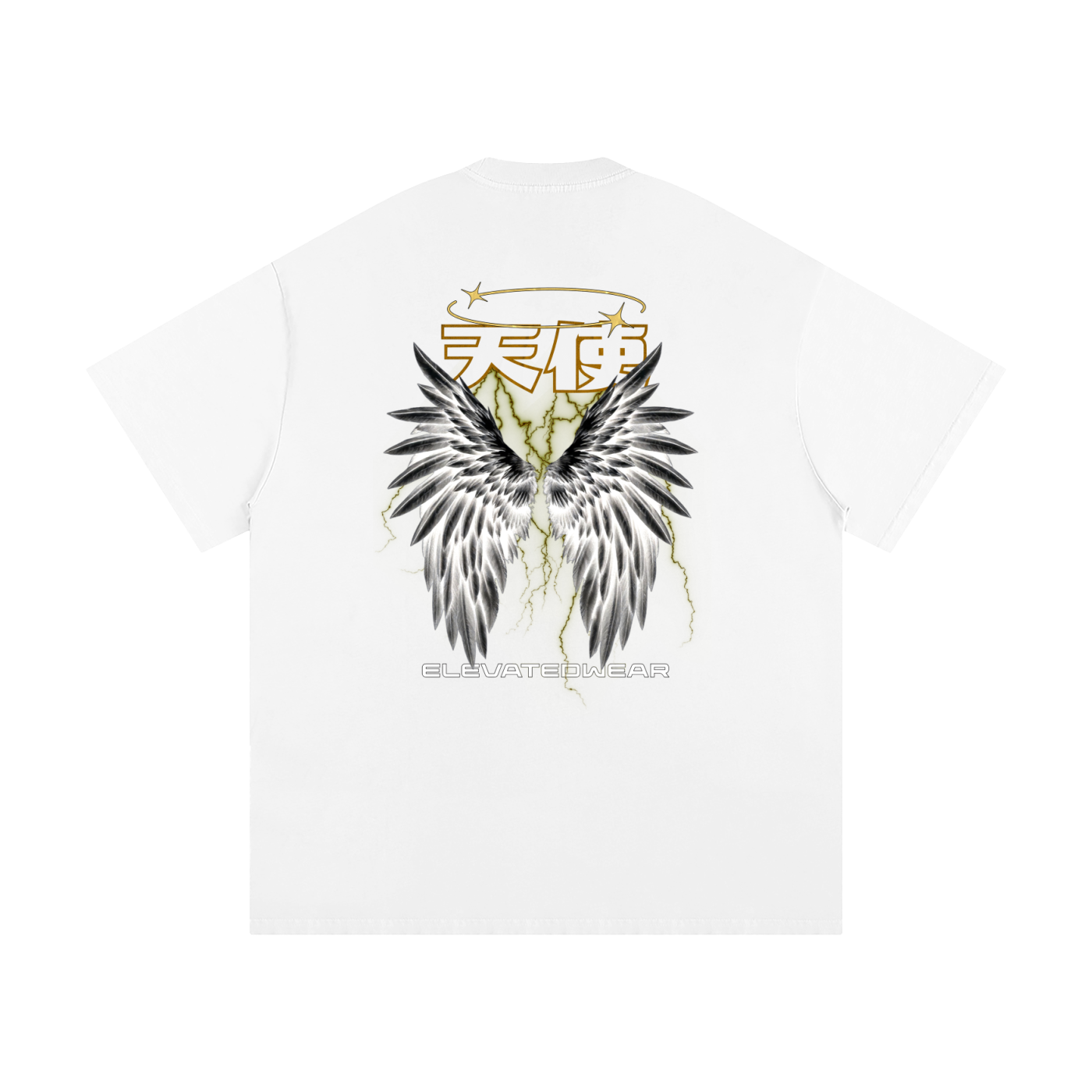 "TENSHI" Golden Heavyweight Loose Fit T-Shirt | ELEVATEDWEAR