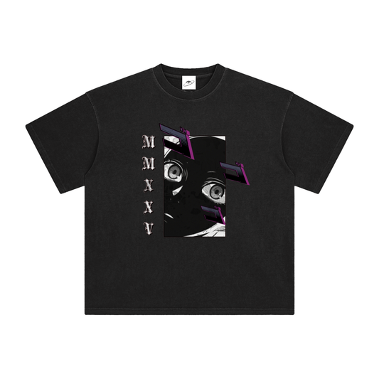 "MMXXV" Enzyme Washed T-Shirt | ELEVATEDWEAR