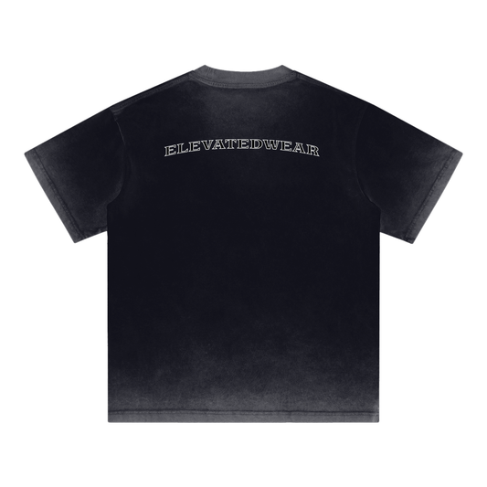 "MMXXV" Reverse Dyed Loose Cotton T-Shirt | ELEVATEDWEAR