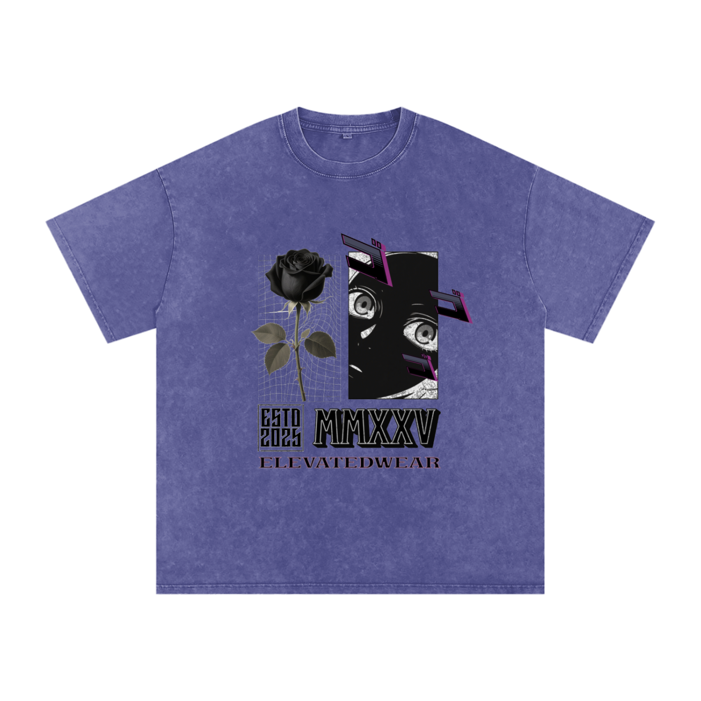 T-shirt oversize délavé « MMXXV » | ELEVATEDWEAR