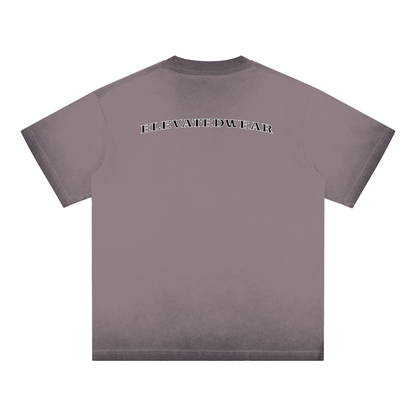 "MMXXV" Reverse Dyed Loose Cotton T-Shirt | ELEVATEDWEAR
