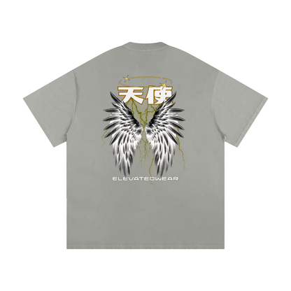 "TENSHI" Golden Heavyweight Loose Fit T-Shirt | ELEVATEDWEAR