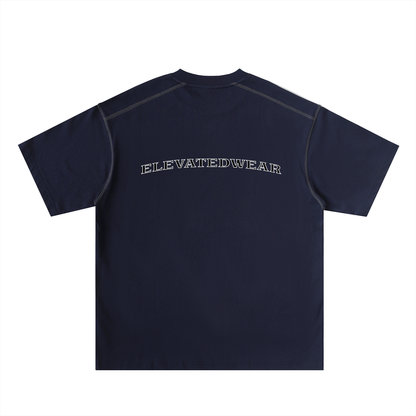 T-shirt oversize en coton à coutures contrastées « MMXXV » | ELEVATEDWEAR