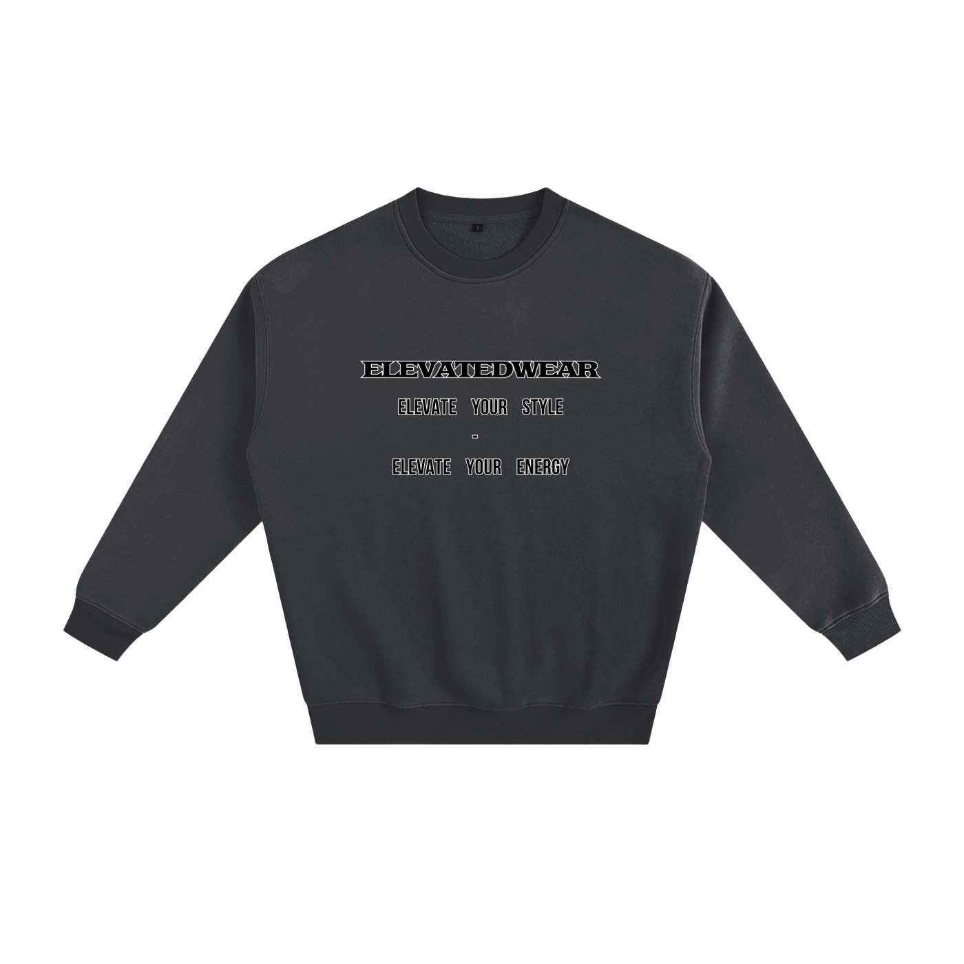Sweat-shirt ample en polaire avec slogan | ELEVATEDWEAR