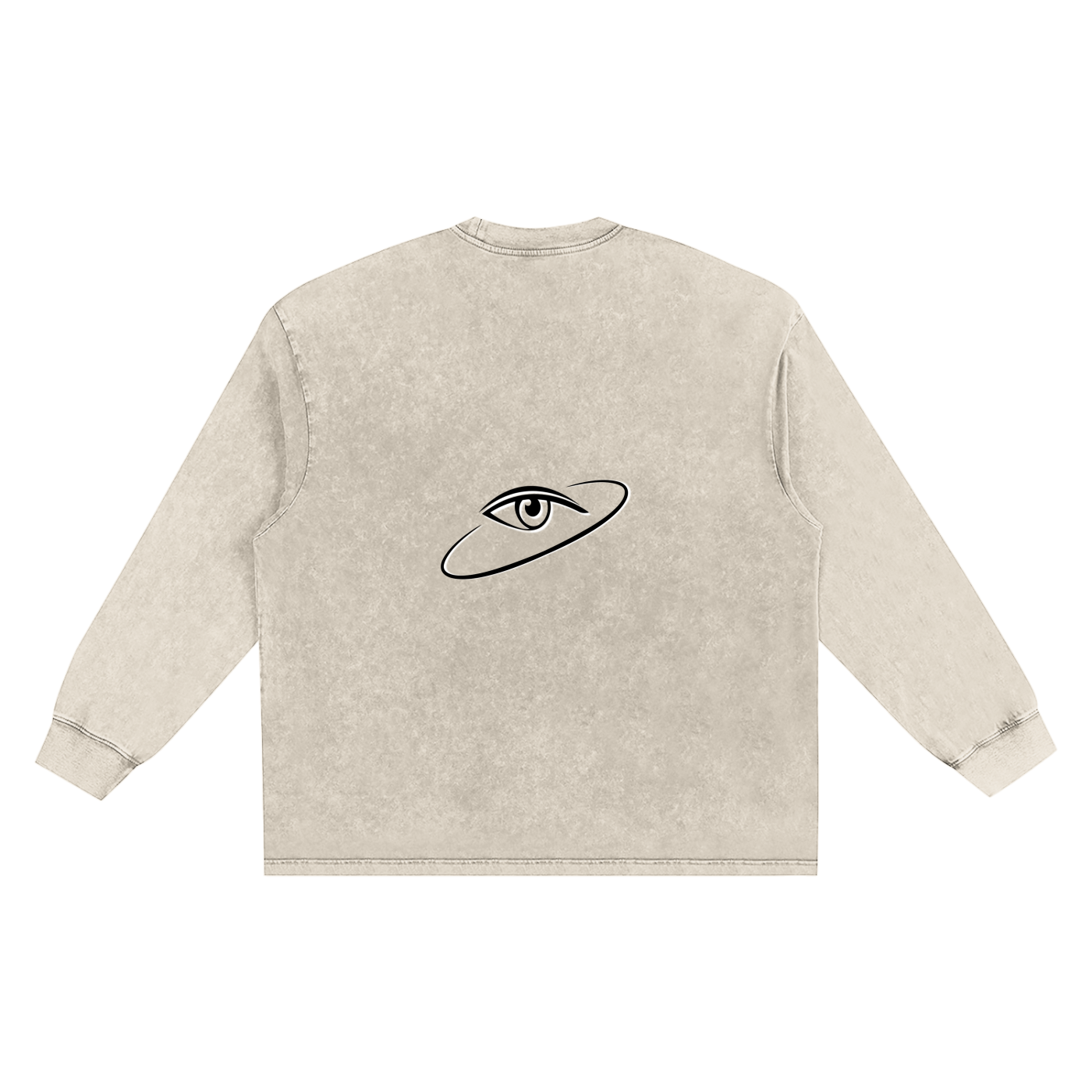 T-shirt oversize à manches longues « MMXXV » délavé à la neige | ELEVATEDWEAR