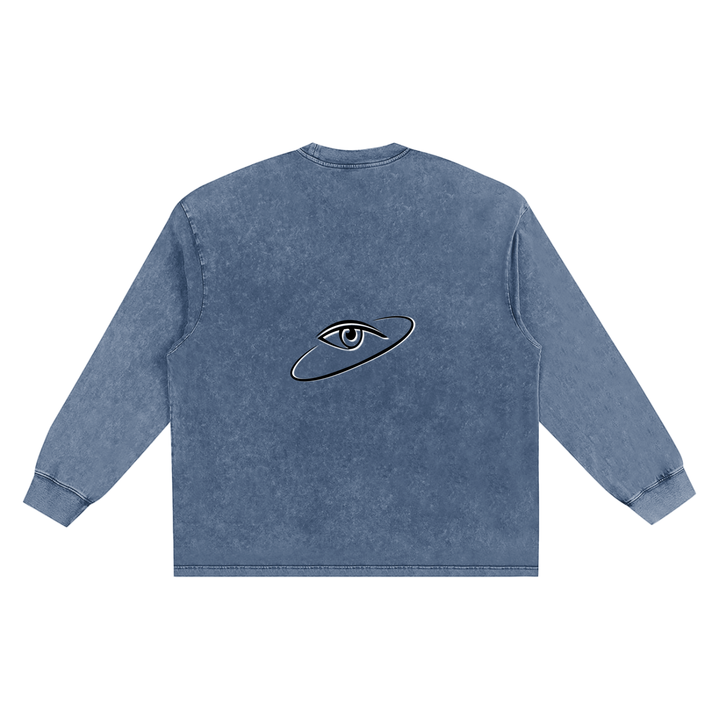 T-shirt oversize à manches longues « MMXXV » délavé à la neige | ELEVATEDWEAR