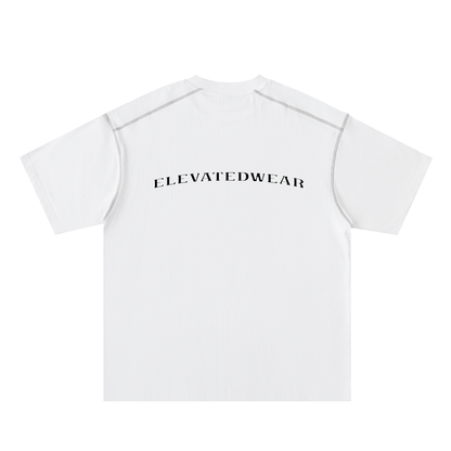 T-shirt oversize en coton à coutures contrastées « MMXXV » | ELEVATEDWEAR