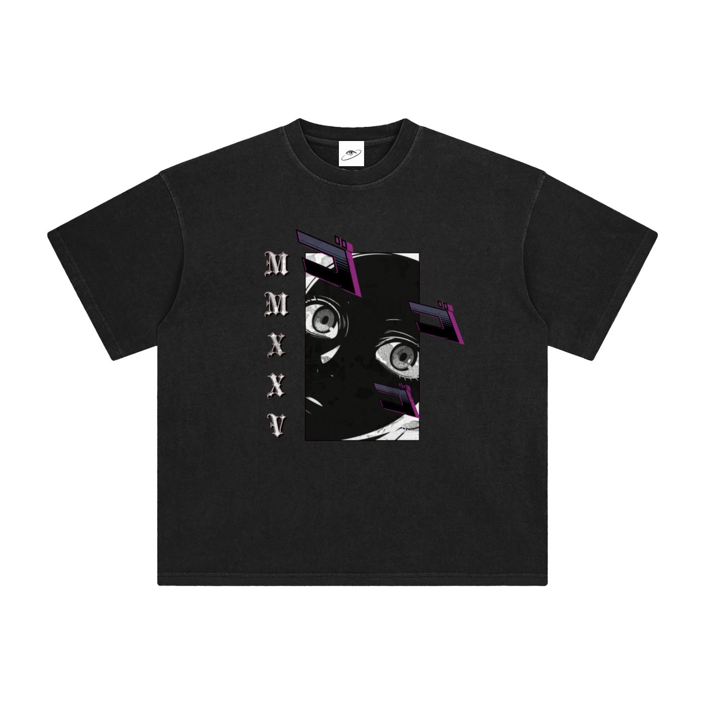 "MMXXV" Enzyme Washed T-Shirt | ELEVATEDWEAR