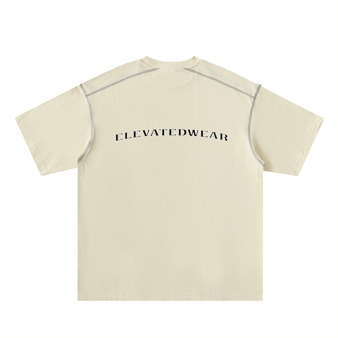 T-shirt oversize en coton à coutures contrastées « MMXXV » | ELEVATEDWEAR