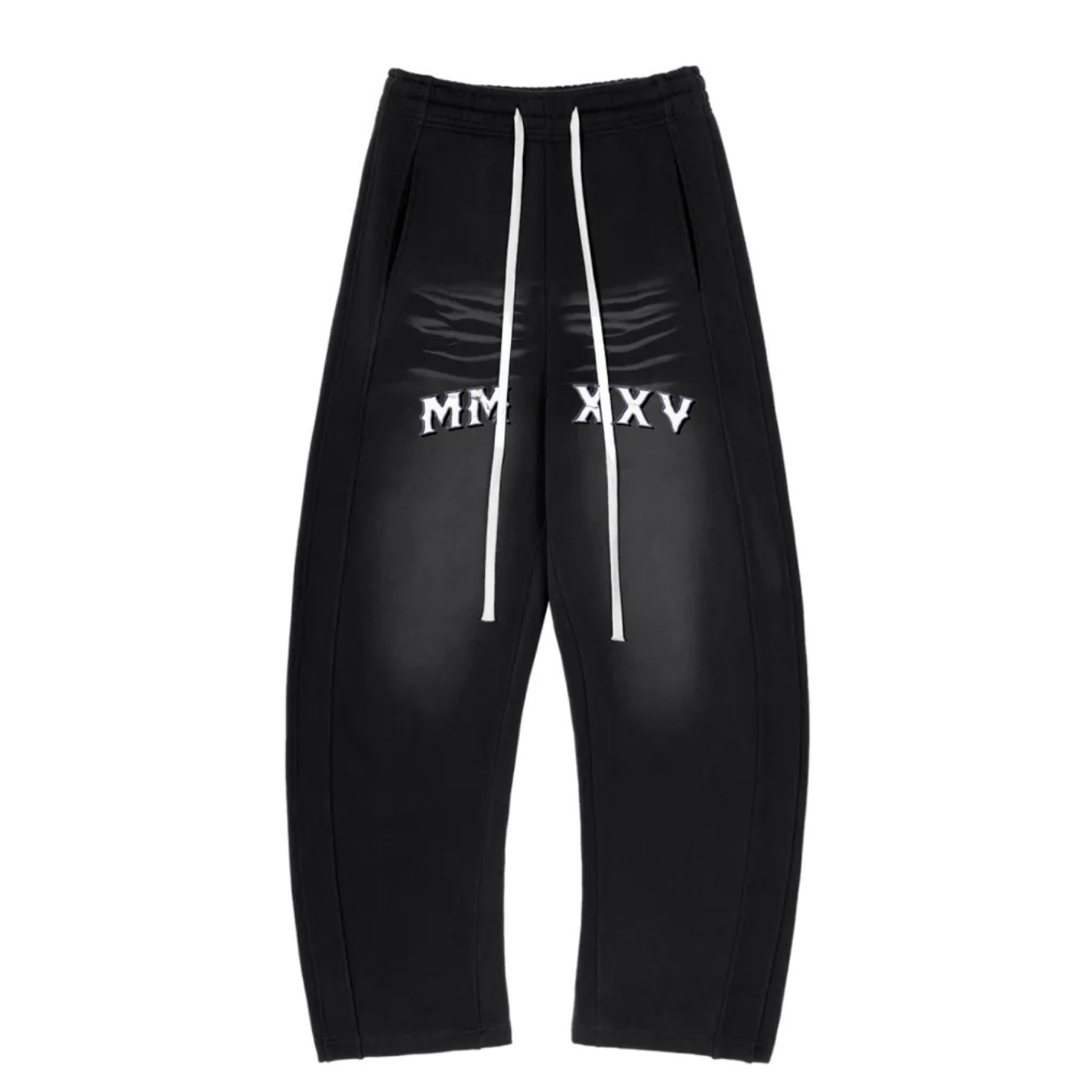 Pantalon Jogger en polaire incurvée dégradé de soleil de qualité supérieure « MMXXV » | ELEVATEDWEAR