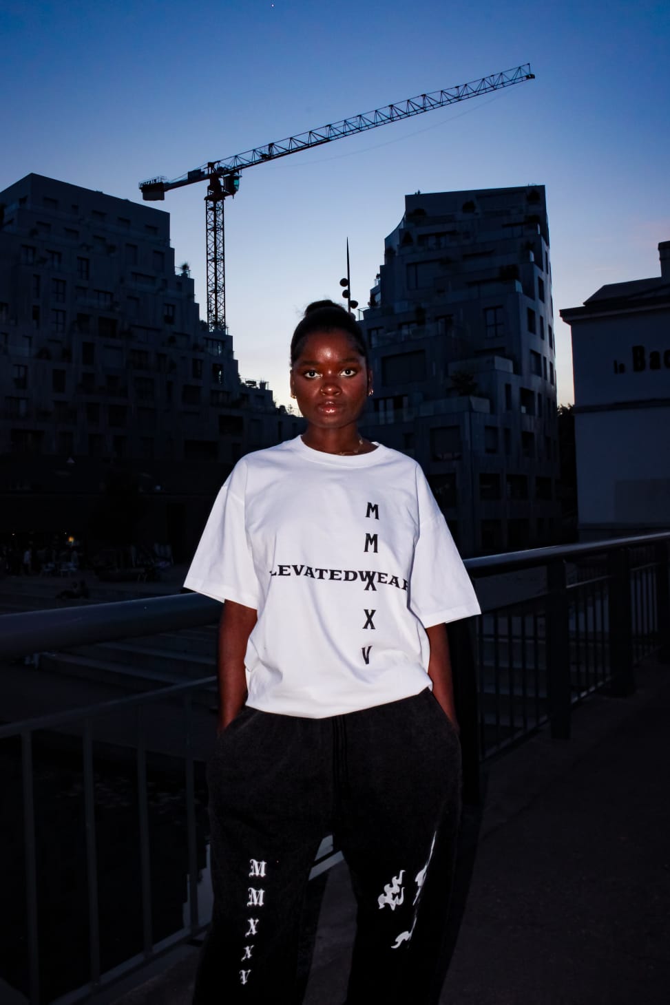 "MMXXV" White Oversized T-shirt | ELEVATEDWEAR