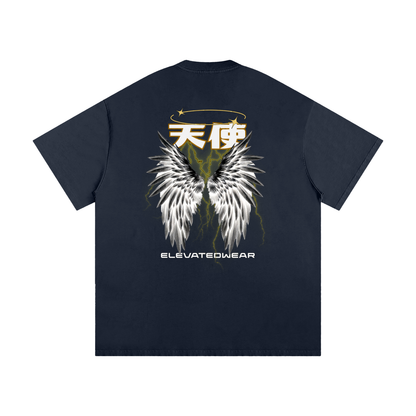 "TENSHI" Golden Heavyweight Loose Fit T-Shirt | ELEVATEDWEAR