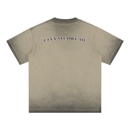"MMXXV" Reverse Dyed Loose Cotton T-Shirt | ELEVATEDWEAR