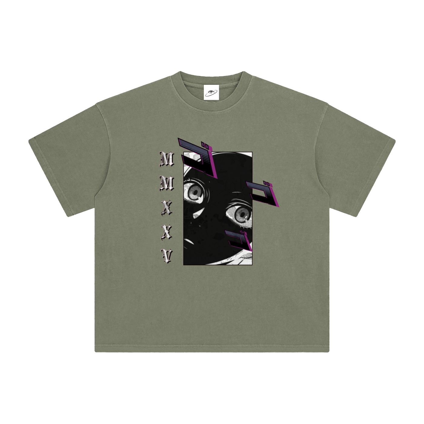 "MMXXV" Enzyme Washed T-Shirt | ELEVATEDWEAR