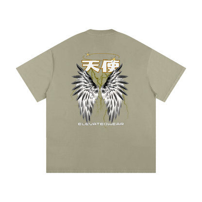 "TENSHI" Golden Heavyweight Loose Fit T-Shirt | ELEVATEDWEAR