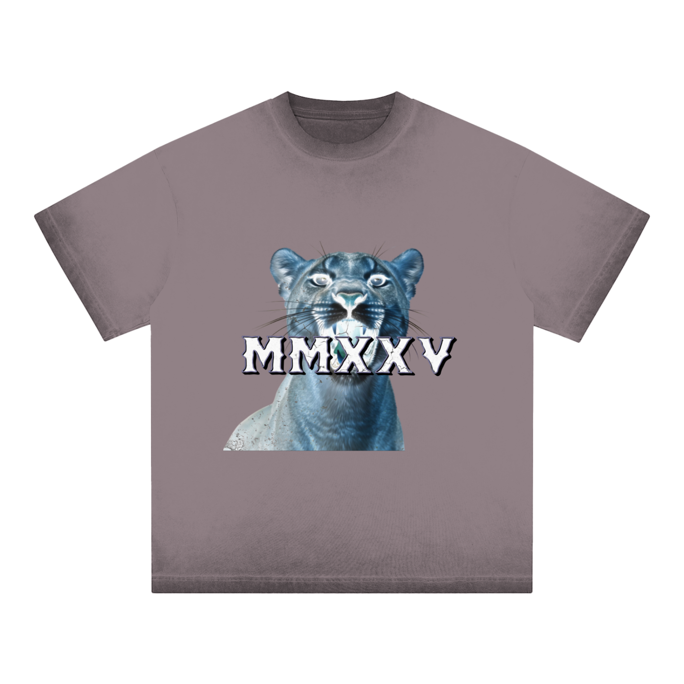 T-shirt ample en coton teint en inversé « MMXXV » | ELEVATEDWEAR
