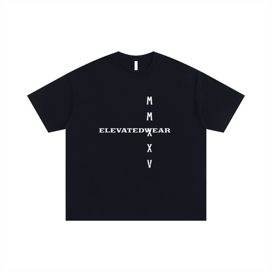 T-shirt oversize noir « MMXXV » | ELEVATEDWEAR