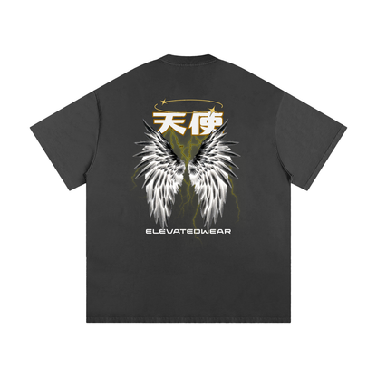"TENSHI" Golden Heavyweight Loose Fit T-Shirt | ELEVATEDWEAR
