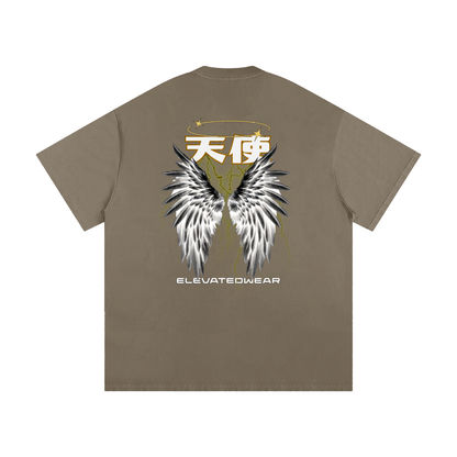 "TENSHI" Golden Heavyweight Loose Fit T-Shirt | ELEVATEDWEAR