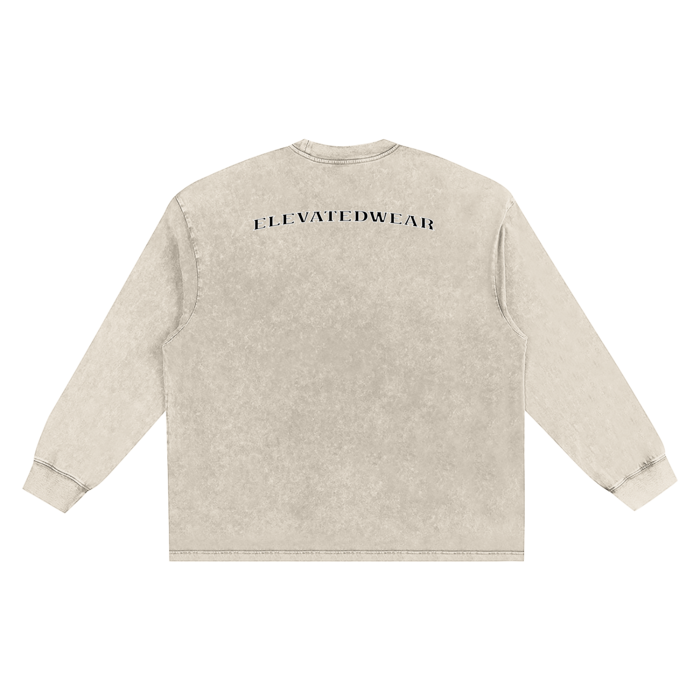 "MMXXV" Snow Washed Oversize Long Sleeve T-shirt | ELEVATEDWEAR