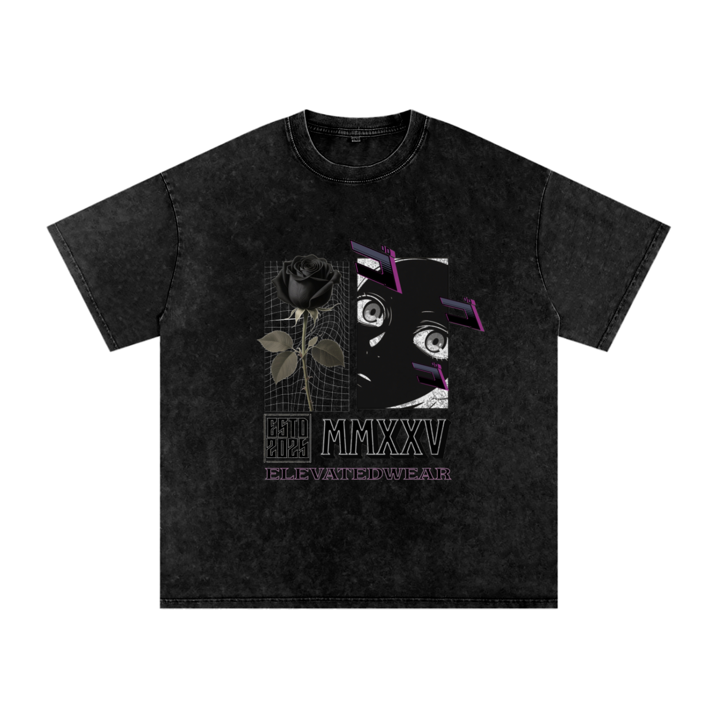 T-shirt oversize délavé « MMXXV » | ELEVATEDWEAR