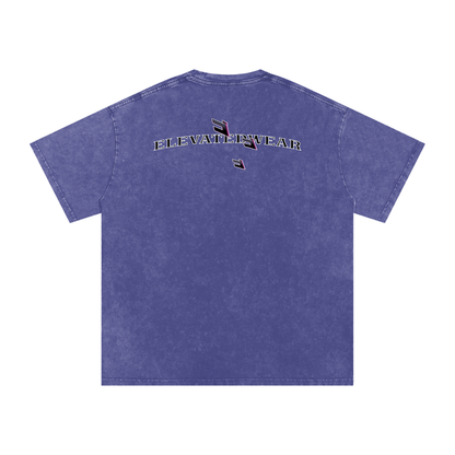 "MMXXV" Snow Washed Oversized Cotton T-Shirt | ELEVATEDWEAR