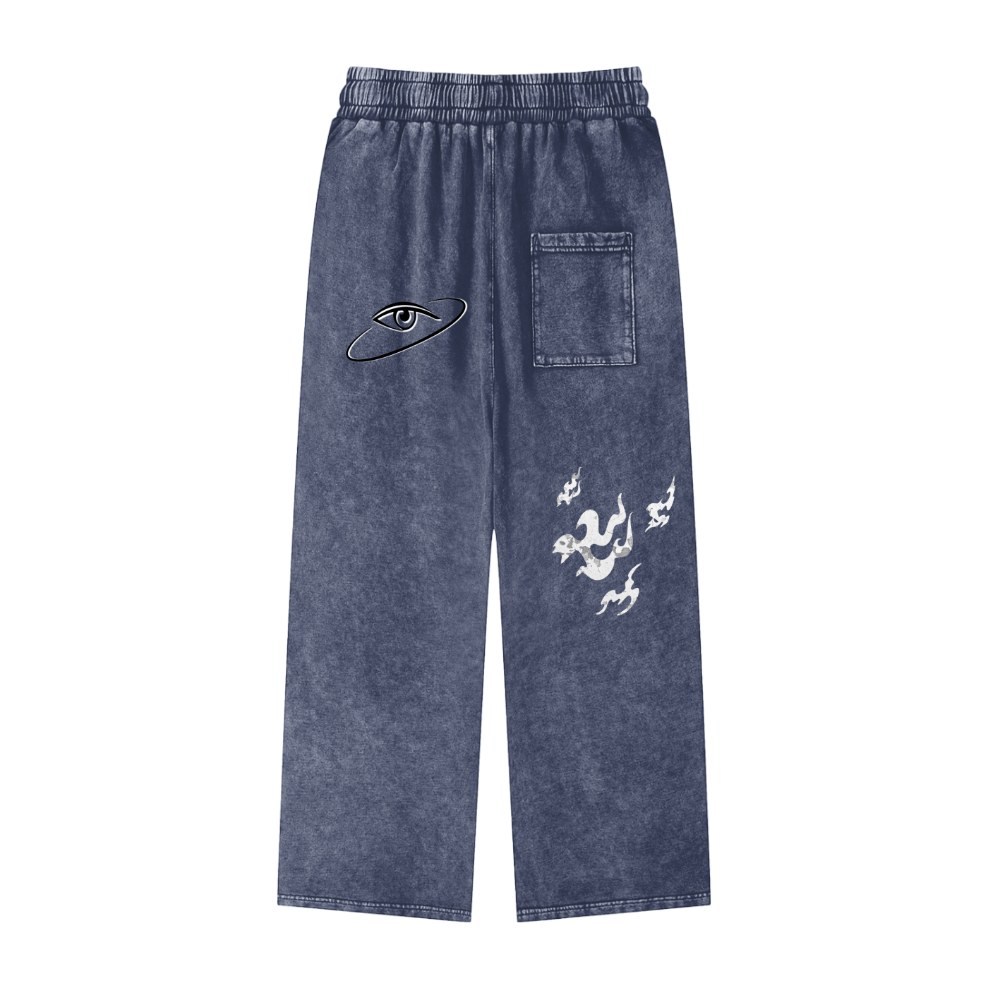 Pantalon Jogger droit délavé à l'acide « MMXXV » de qualité supérieure | ELEVATEDWEAR