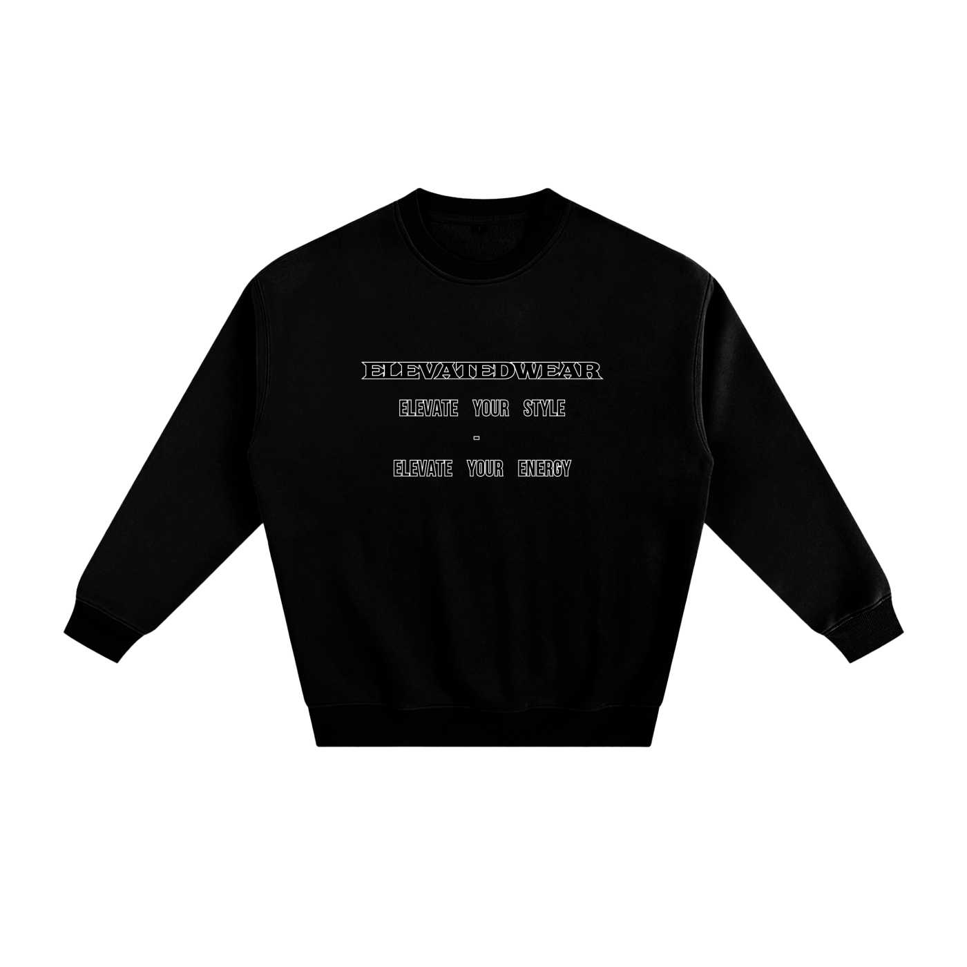 Sweat-shirt ample en polaire avec slogan | ELEVATEDWEAR