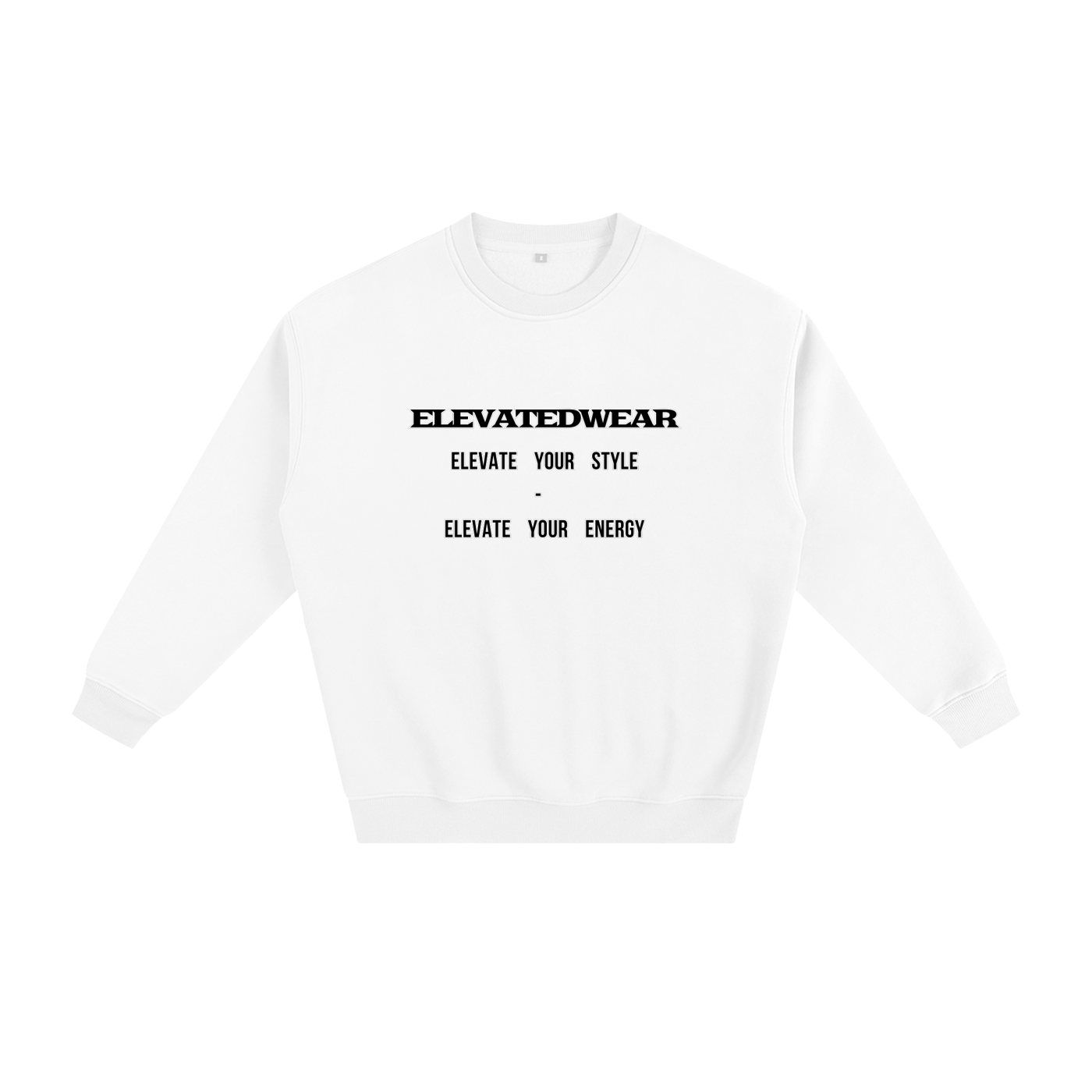 Sweat-shirt ample en polaire avec slogan | ELEVATEDWEAR