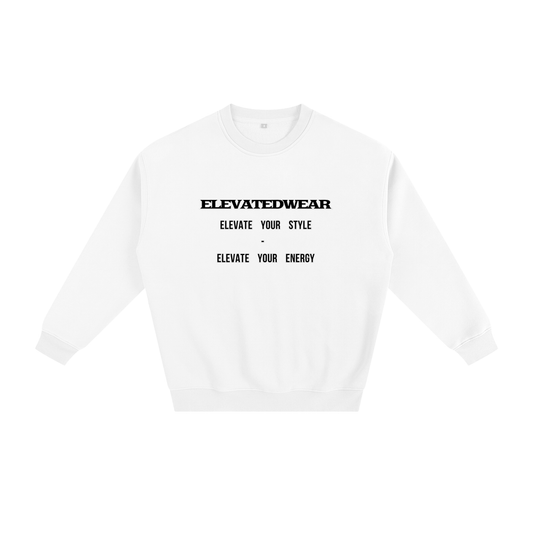 Sweat-shirt ample en polaire avec slogan | ELEVATEDWEAR