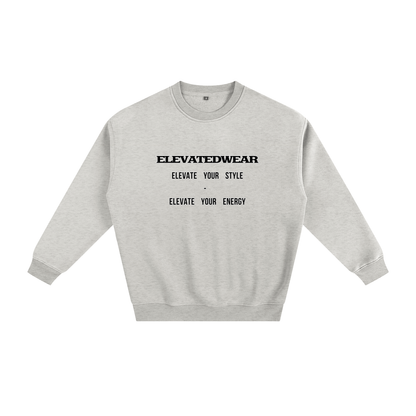 Sweat-shirt ample en polaire avec slogan | ELEVATEDWEAR